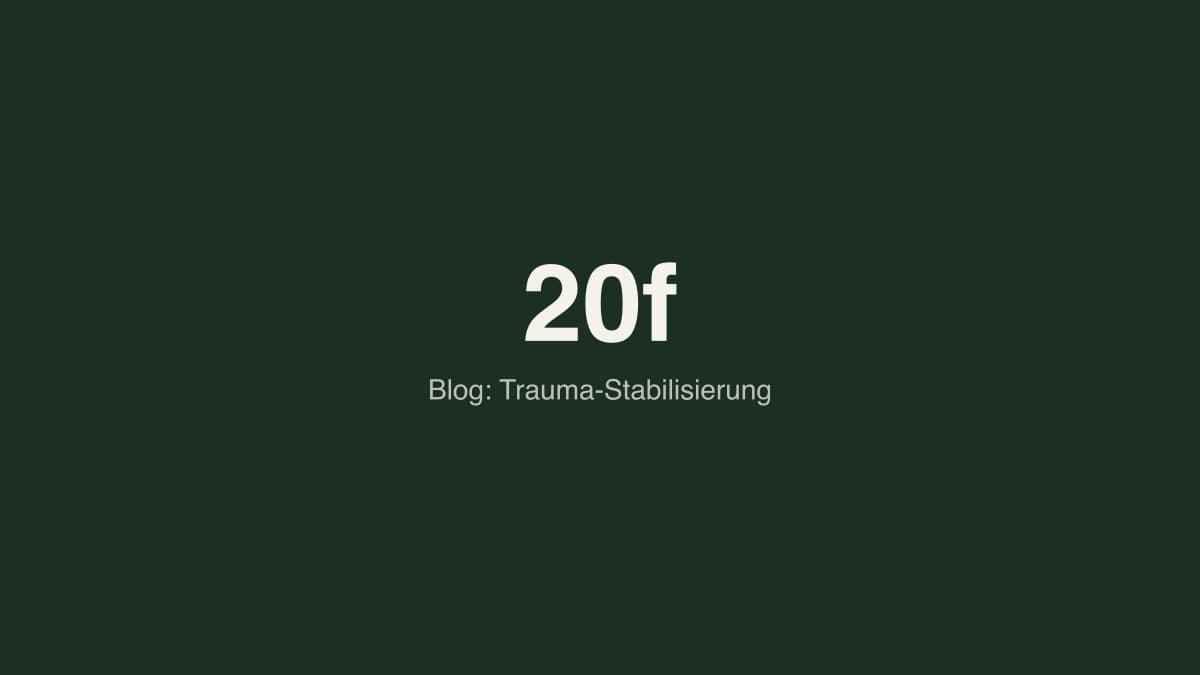 Was bedeutet Stabilisierung in der Traumabegleitung?